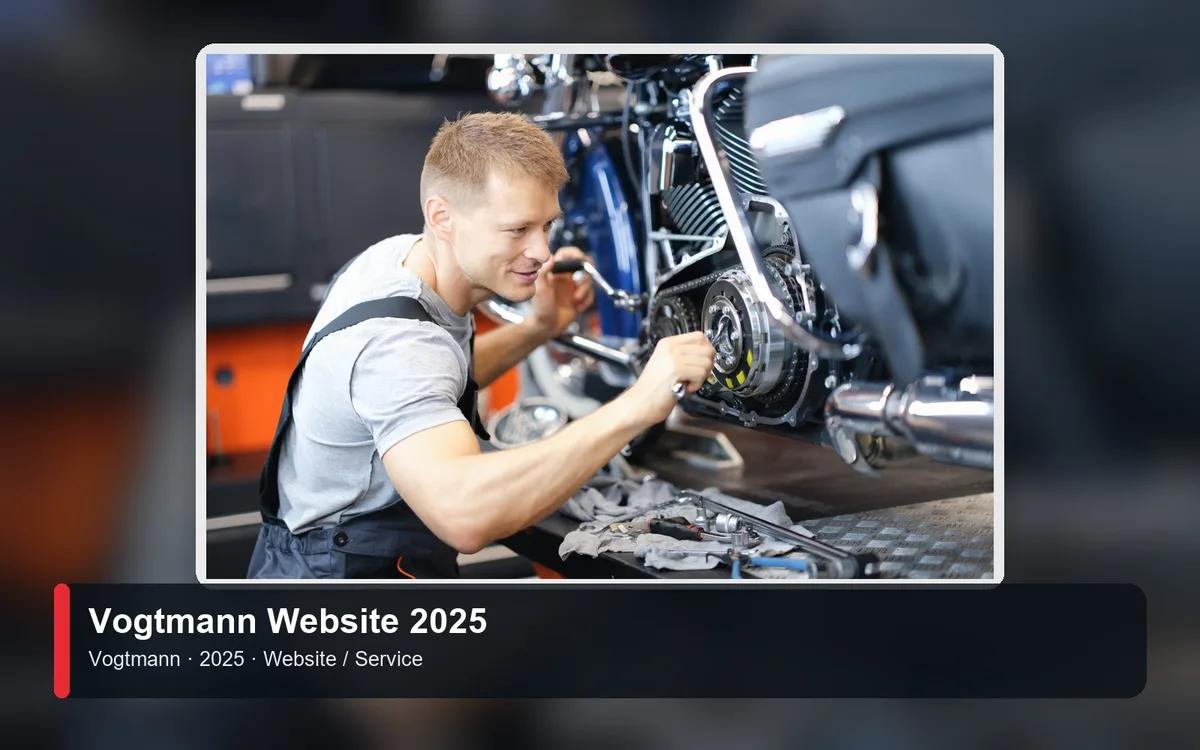 Vogtmann Website – Referenzvisual für Vogtmann (Website / Service)